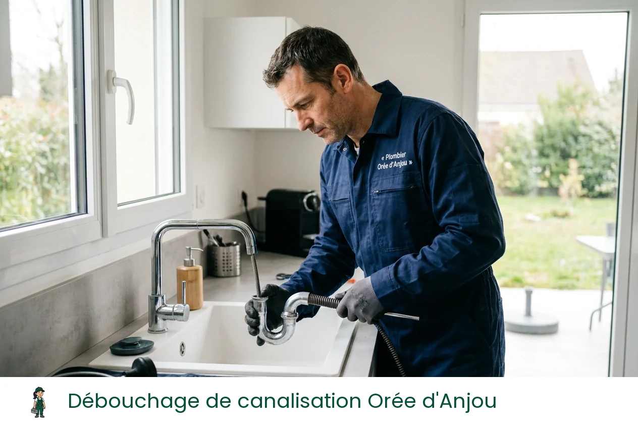 Débouchage de canalisation à Orée d'Anjou
