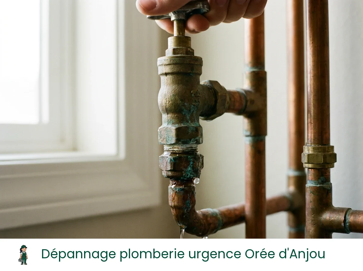 Dépannage plomberie urgence à Orée d'Anjou