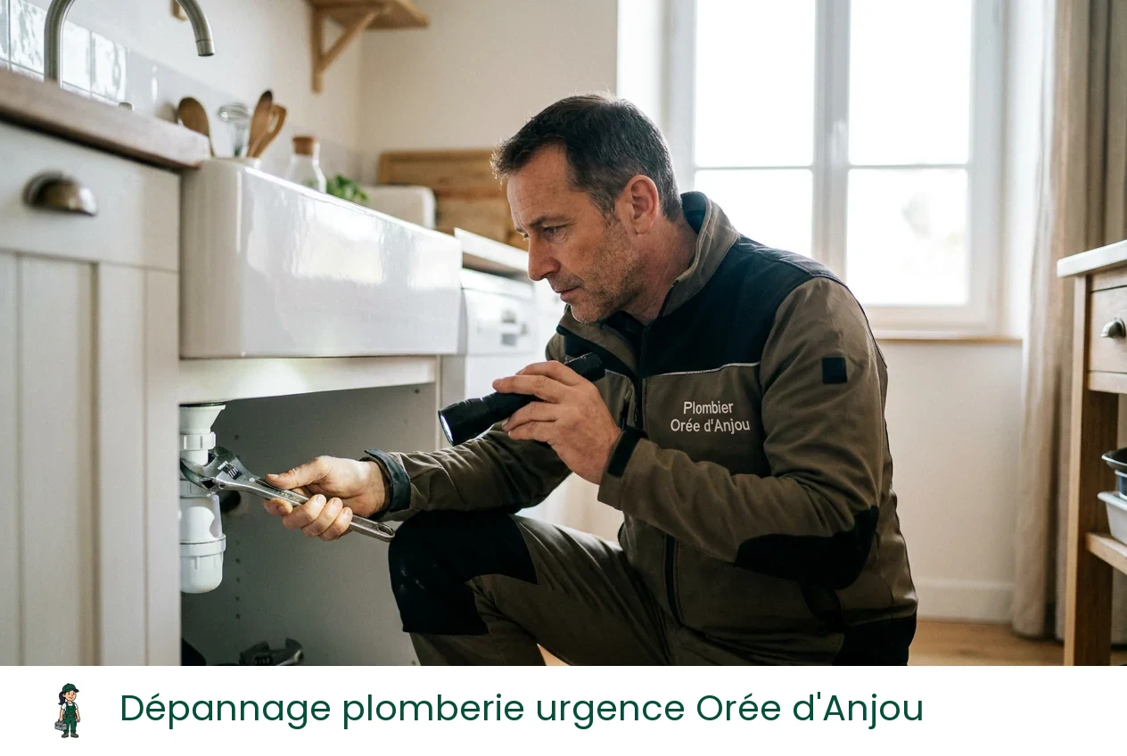 Dépannage plomberie urgence à Orée d'Anjou