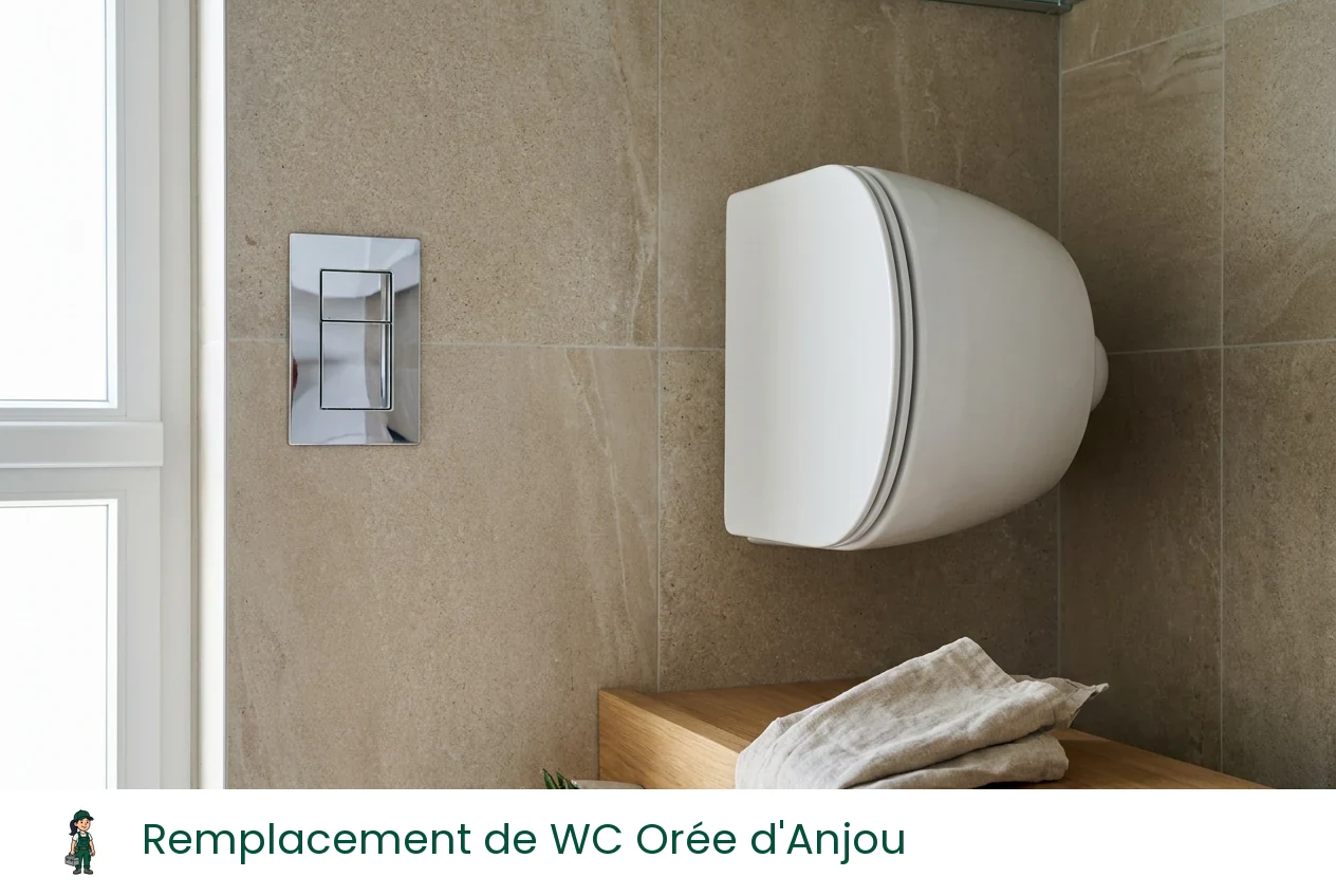 Remplacement de WC à Orée d'Anjou