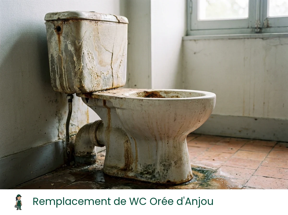 Remplacement de WC à Orée d'Anjou