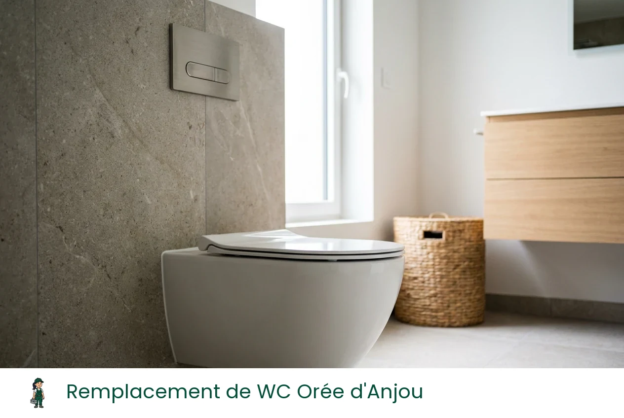 Remplacement de WC à Orée d'Anjou