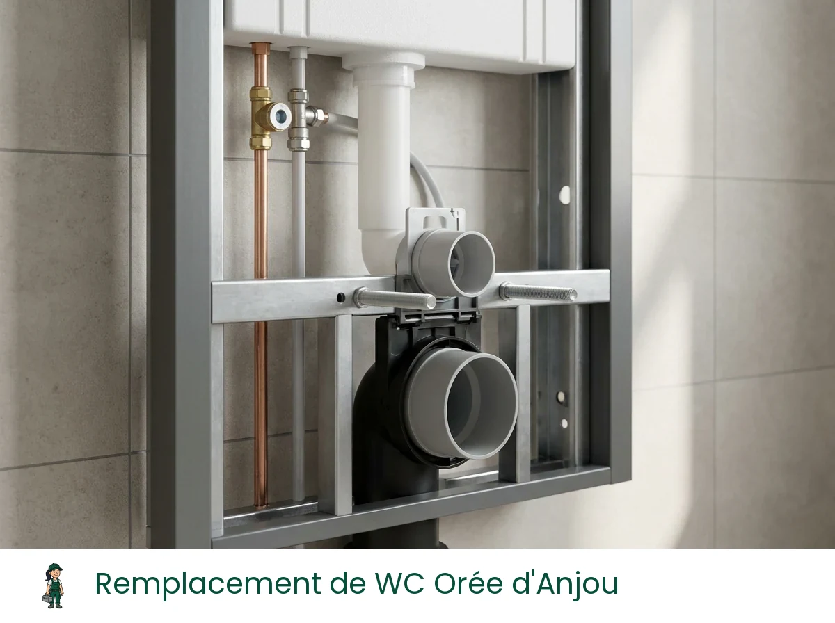 Remplacement de WC à Orée d'Anjou
